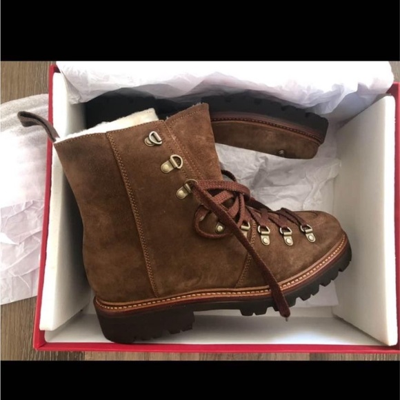 Grenson Brady Suede Hiker Boots - Cigar - Picture 3 of 4